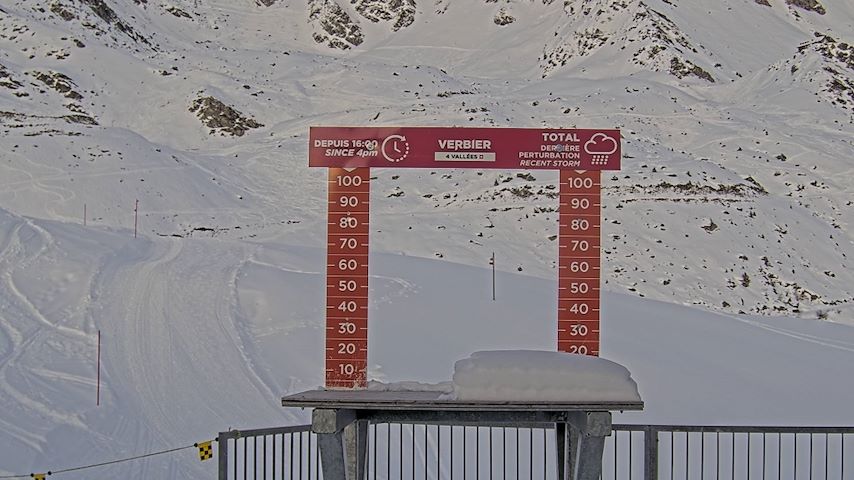 La Chaux 2'265 m. - Hauteur de neige Image