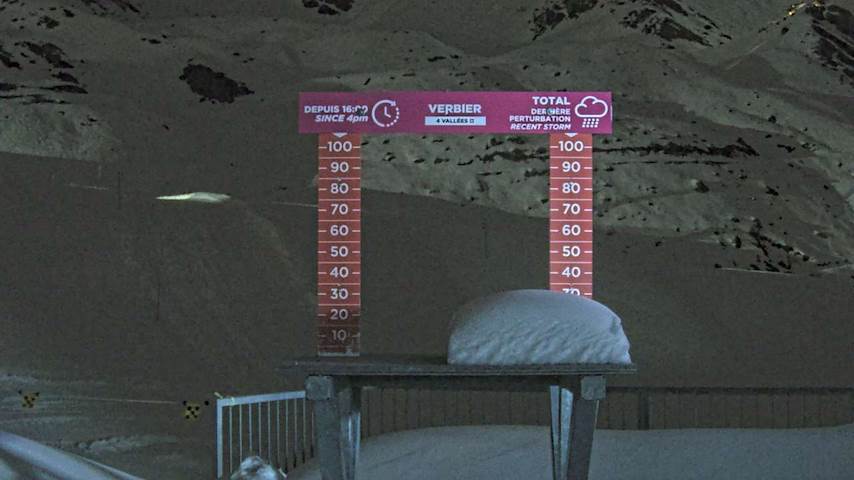 La Chaux 2'265 m. - Hauteur de neige Image