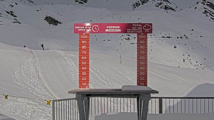 La Chaux 2'265 m. - Hauteur de neige Image