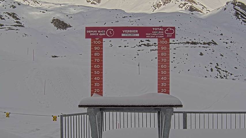 La Chaux 2'265 m. - Hauteur de neige Image