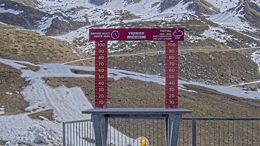 La Chaux 2'265 m. - Hauteur de neige Image