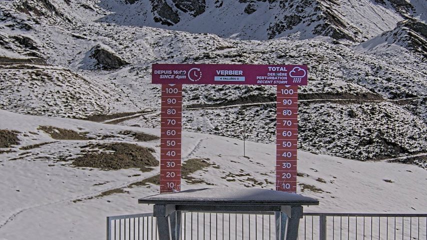 La Chaux 2'265 m. - Hauteur de neige Image