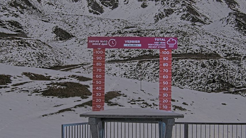 La Chaux 2'265 m. - Hauteur de neige Image