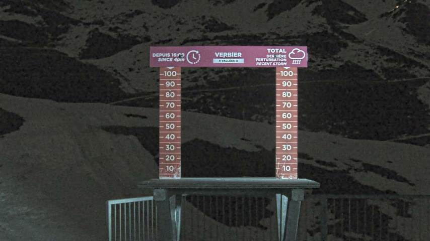 La Chaux 2'265 m. - Hauteur de neige Image