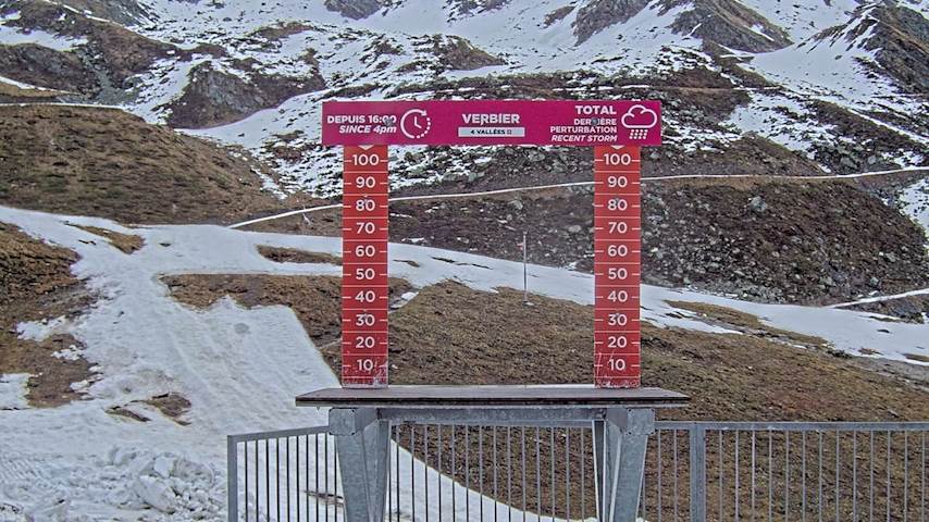 La Chaux 2'265 m. - Hauteur de neige Image