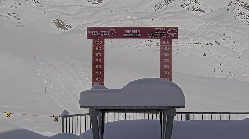 La Chaux 2'265 m. - Hauteur de neige Image