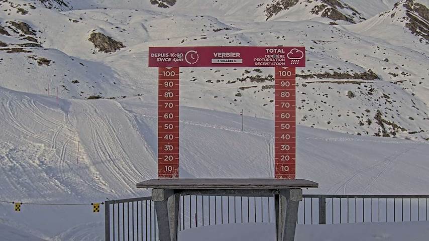 La Chaux 2'265 m. - Hauteur de neige Image