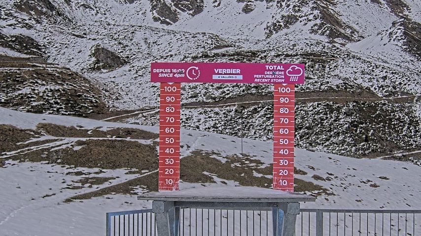 La Chaux 2'265 m. - Hauteur de neige Image