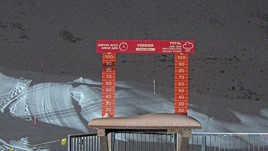 La Chaux 2'265 m. - Hauteur de neige Image