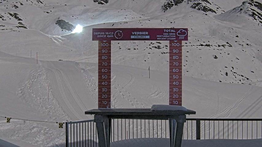 La Chaux 2'265 m. - Hauteur de neige Image