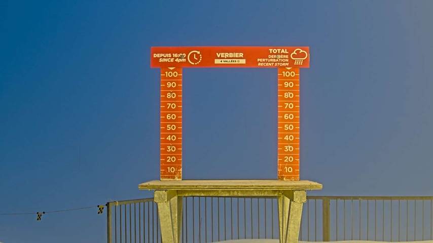 La Chaux 2'265 m. - Hauteur de neige Image