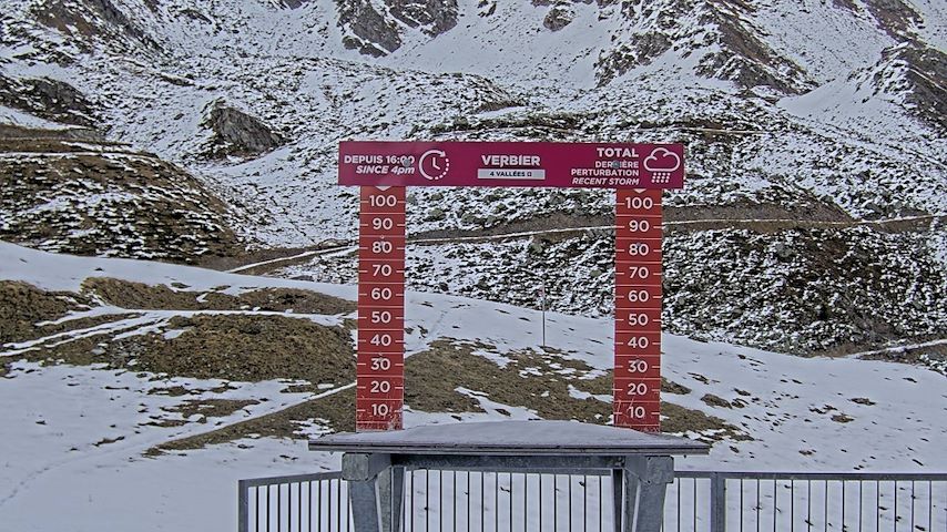 La Chaux 2'265 m. - Hauteur de neige Image