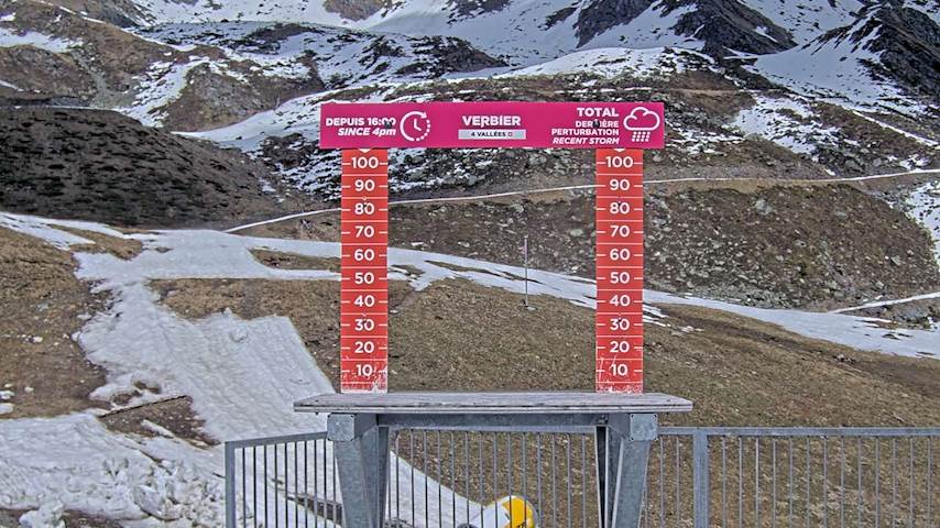 La Chaux 2'265 m. - Hauteur de neige Image