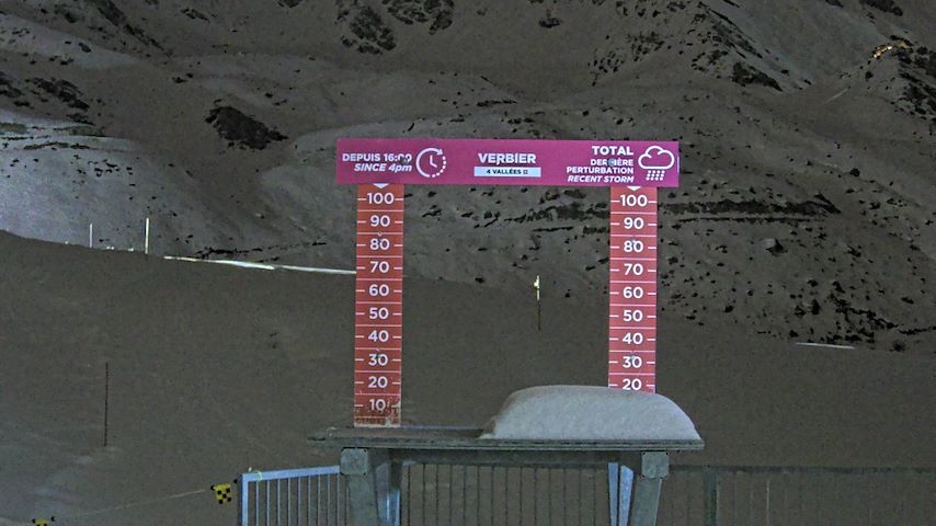 La Chaux 2'265 m. - Hauteur de neige Image