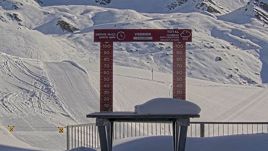 La Chaux 2'265 m. - Hauteur de neige Image