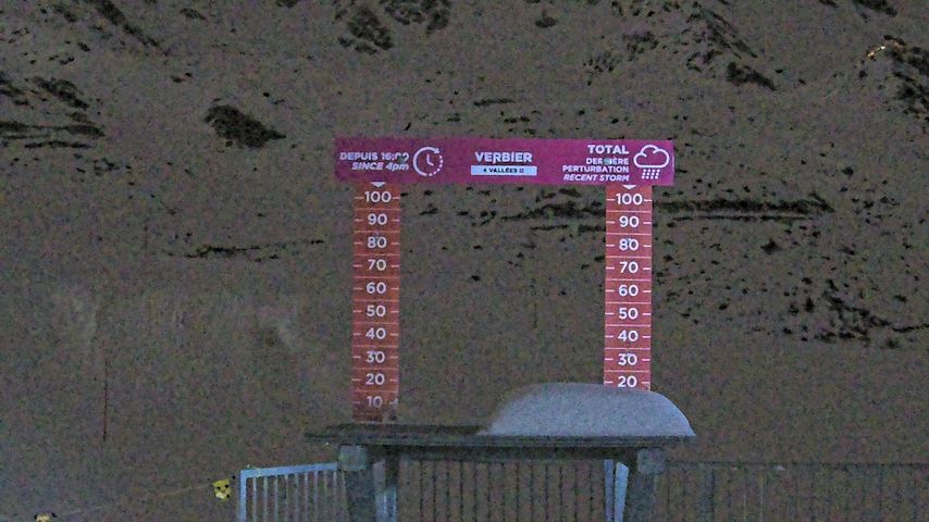 La Chaux 2'265 m. - Hauteur de neige Image