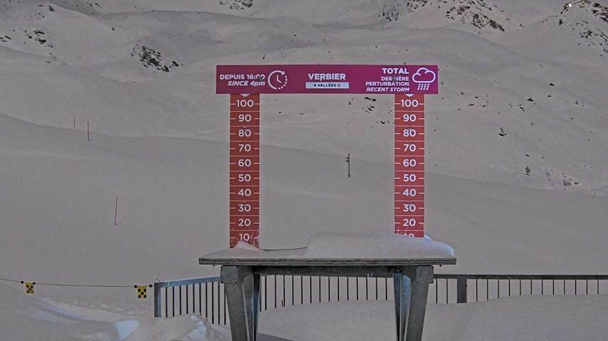 La Chaux 2'265 m. - Hauteur de neige Image