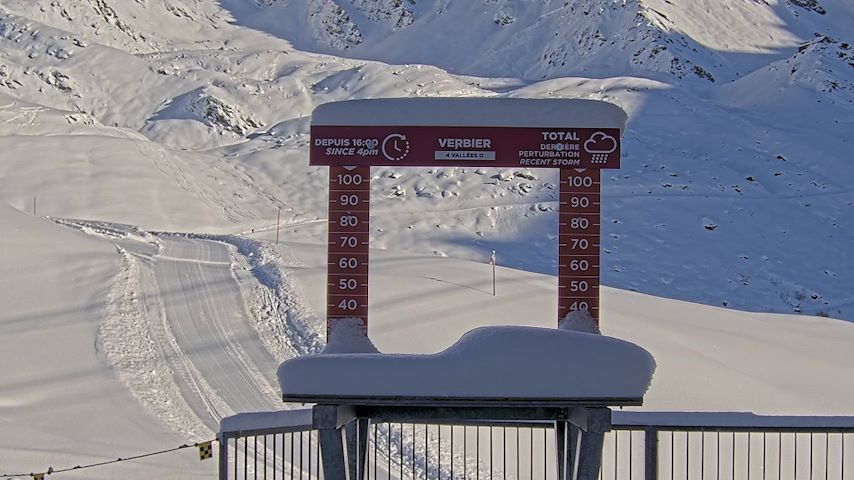 La Chaux 2'265 m. - Hauteur de neige Image
