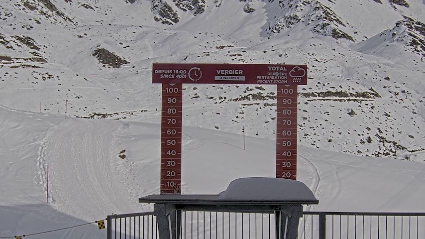 La Chaux 2'265 m. - Hauteur de neige Image