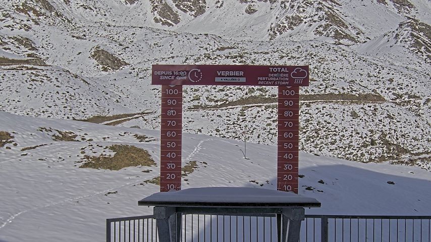La Chaux 2'265 m. - Hauteur de neige Image