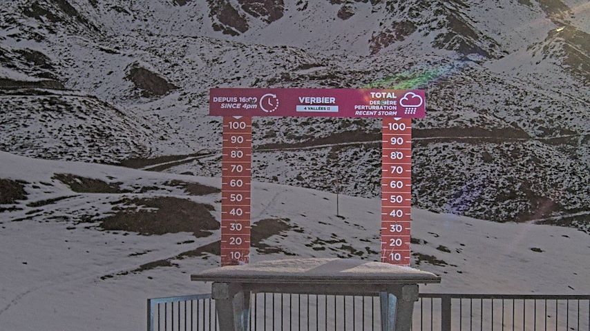 La Chaux 2'265 m. - Hauteur de neige Image