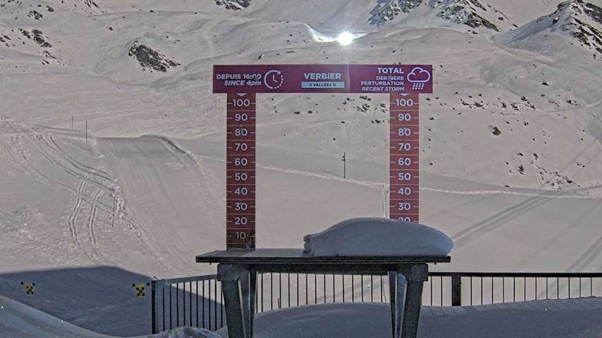 La Chaux 2'265 m. - Hauteur de neige Image