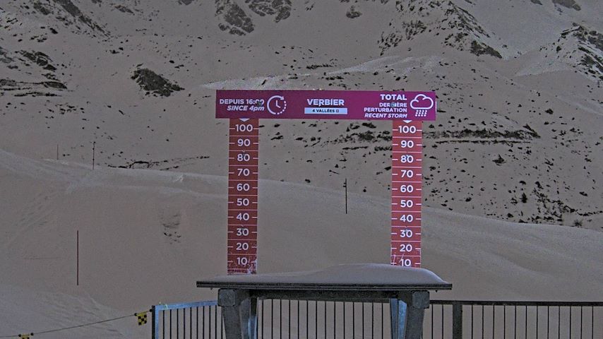 La Chaux 2'265 m. - Hauteur de neige Image