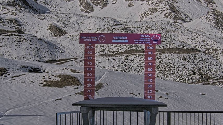 La Chaux 2'265 m. - Hauteur de neige Image