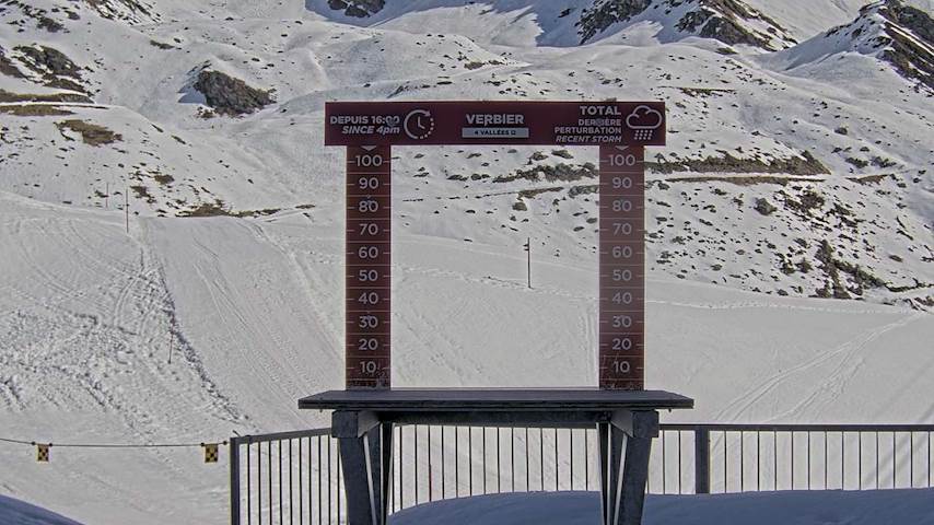 La Chaux 2'265 m. - Hauteur de neige Image