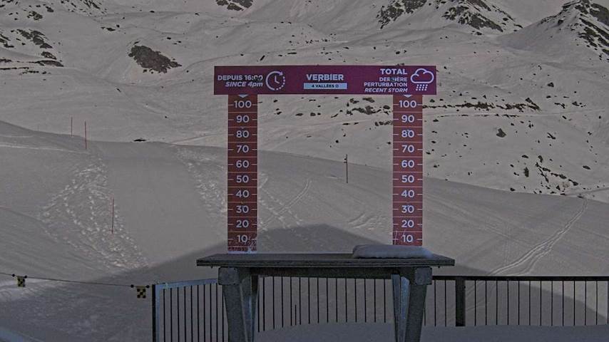 La Chaux 2'265 m. - Hauteur de neige Image