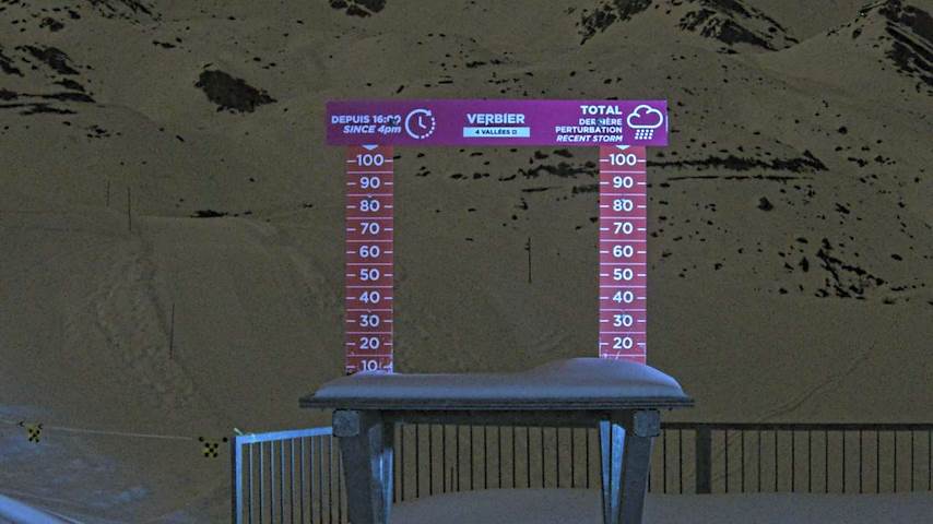 La Chaux 2'265 m. - Hauteur de neige Image