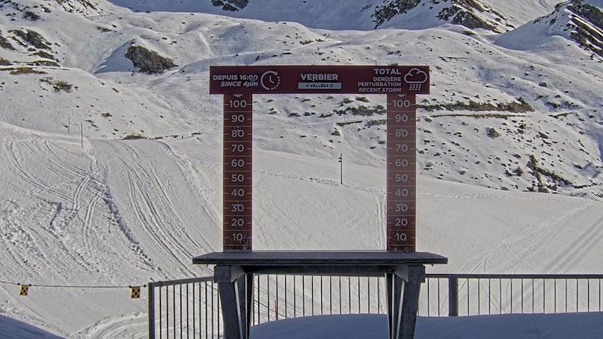 La Chaux 2'265 m. - Hauteur de neige Image