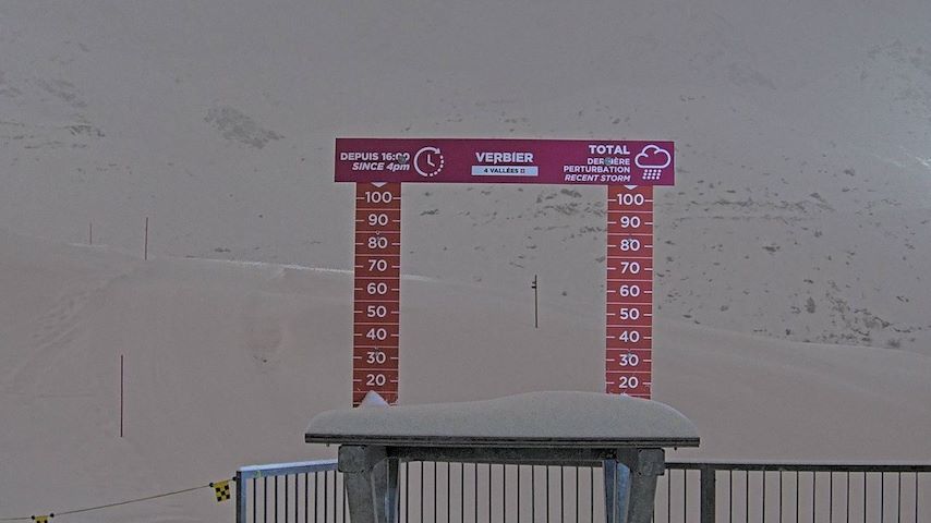 La Chaux 2'265 m. - Hauteur de neige Image