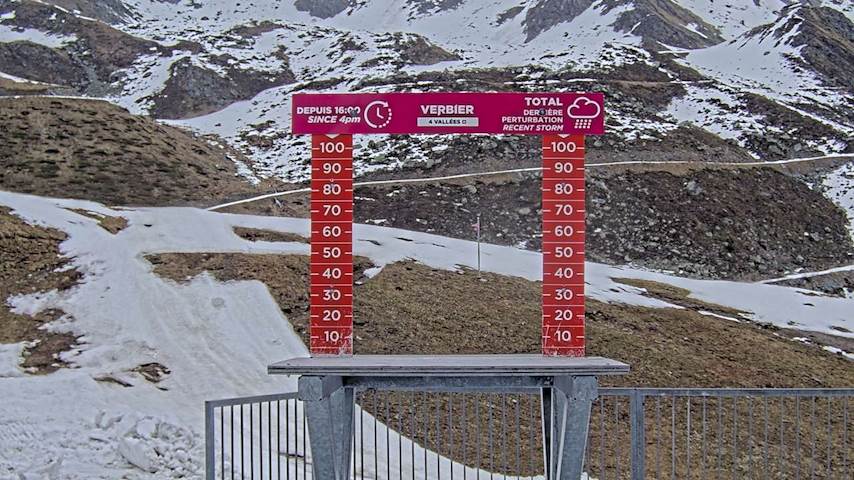 La Chaux 2'265 m. - Hauteur de neige Image