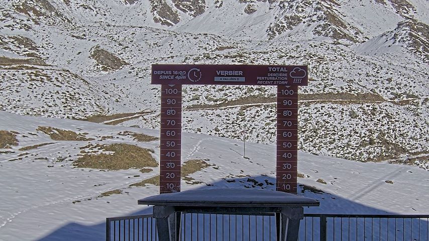 La Chaux 2'265 m. - Hauteur de neige Image