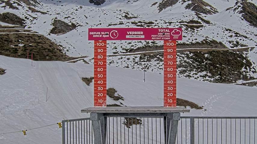 La Chaux 2'265 m. - Hauteur de neige Image