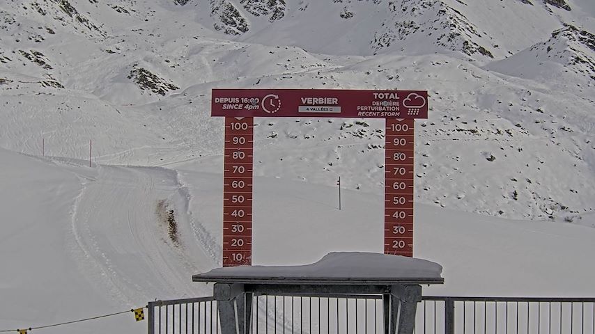 La Chaux 2'265 m. - Hauteur de neige Image