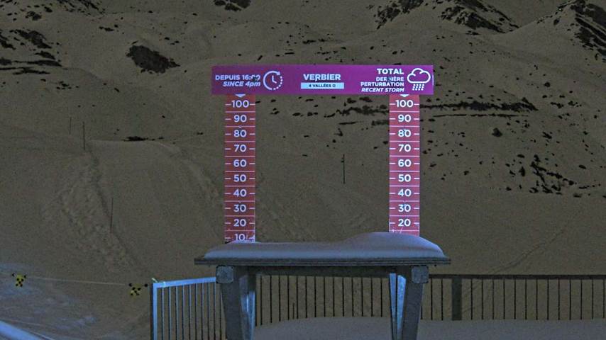 La Chaux 2'265 m. - Hauteur de neige Image