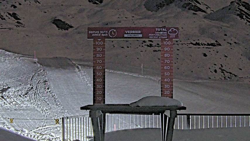 La Chaux 2'265 m. - Hauteur de neige Image