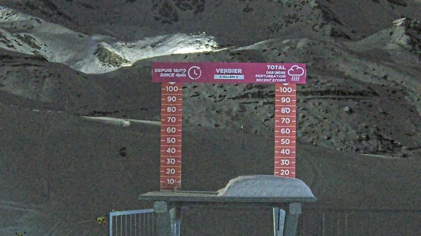 La Chaux 2'265 m. - Hauteur de neige Image