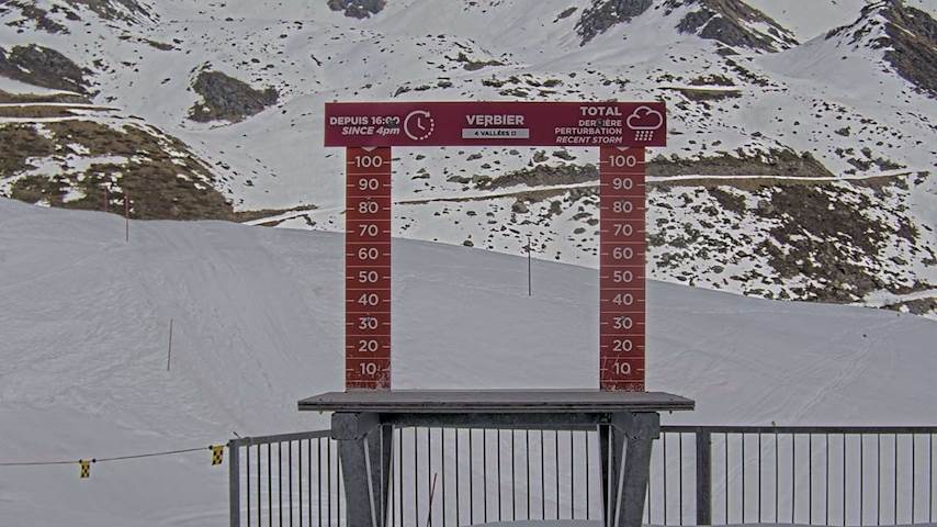 La Chaux 2'265 m. - Hauteur de neige Image