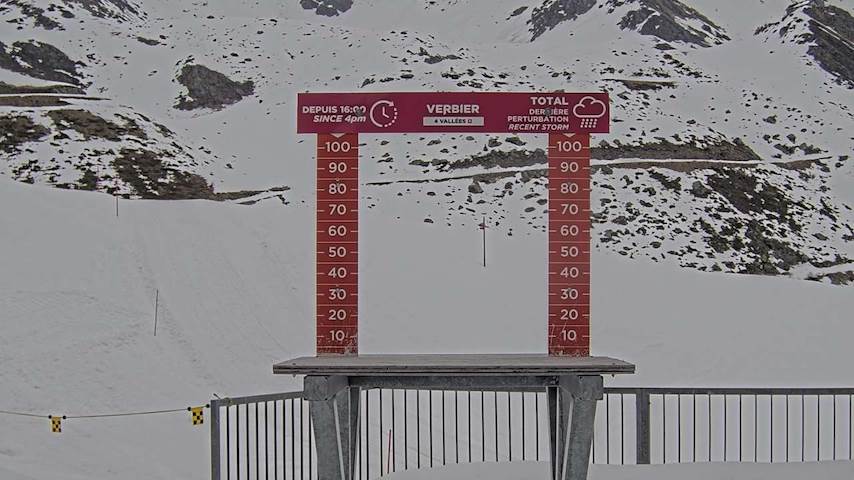 La Chaux 2'265 m. - Hauteur de neige Image