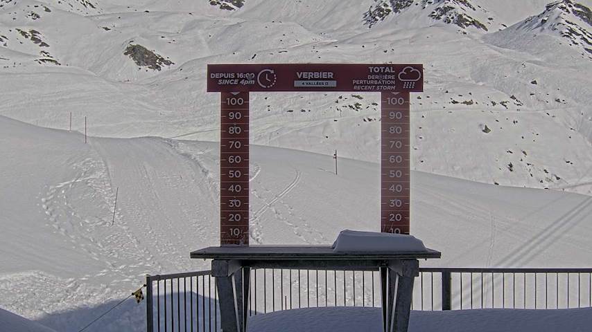 La Chaux 2'265 m. - Hauteur de neige Image