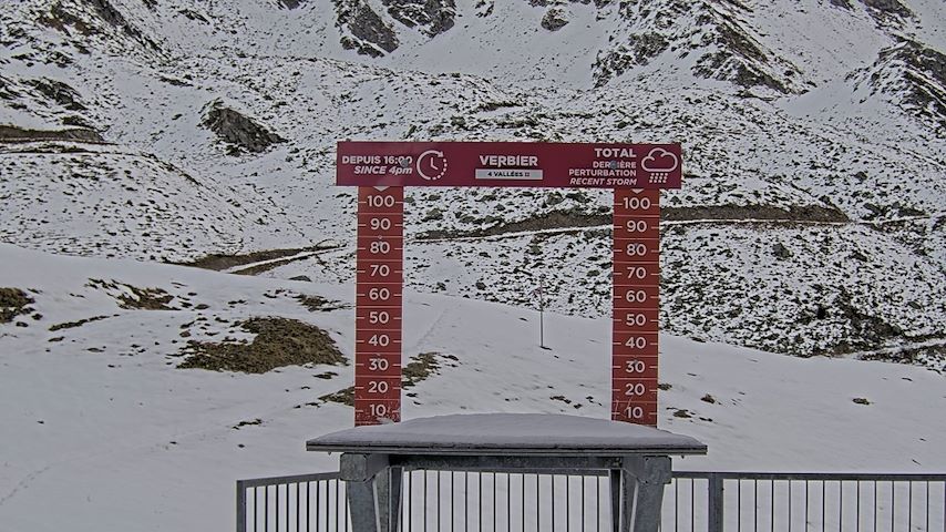 La Chaux 2'265 m. - Hauteur de neige Image