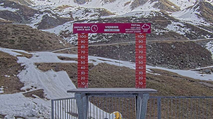 La Chaux 2'265 m. - Hauteur de neige Image