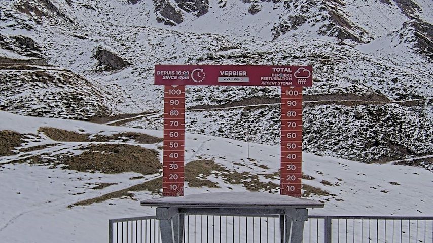 La Chaux 2'265 m. - Hauteur de neige Image