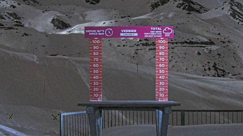 La Chaux 2'265 m. - Hauteur de neige Image