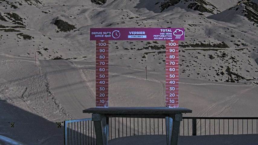 La Chaux 2'265 m. - Hauteur de neige Image