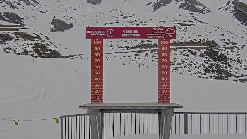 La Chaux 2'265 m. - Hauteur de neige Image