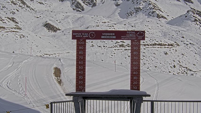 La Chaux 2'265 m. - Hauteur de neige Image